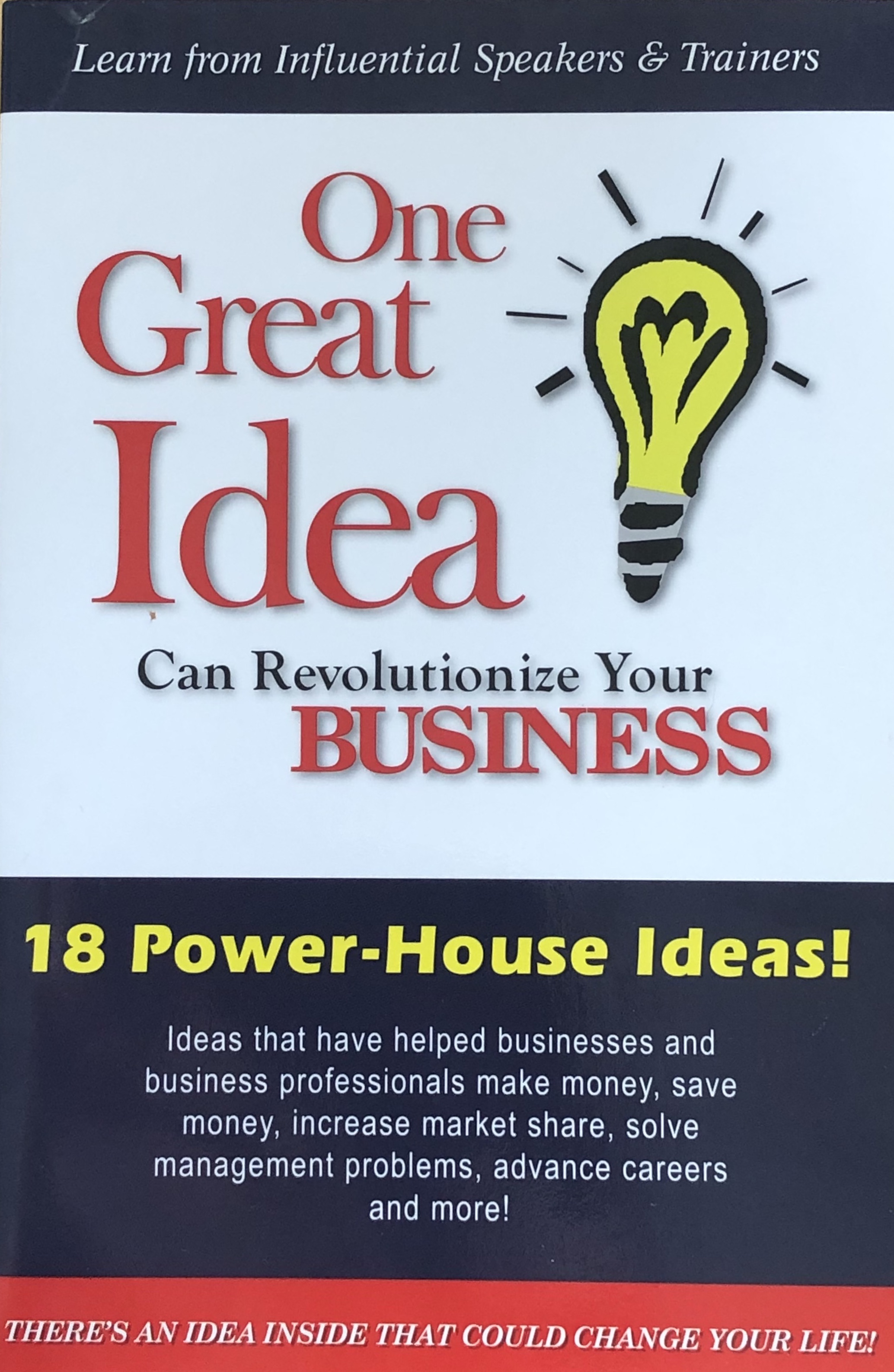 One Great Idea book cover featuring James Carter