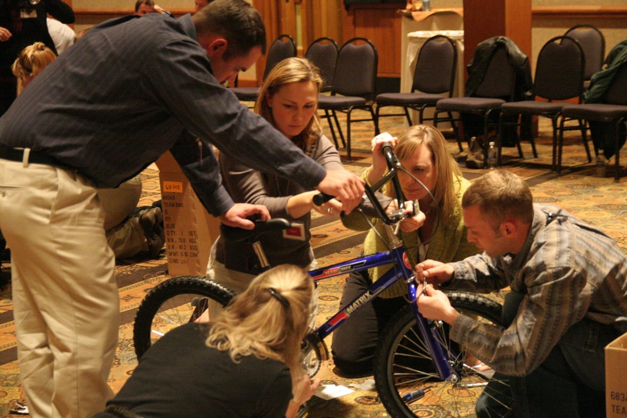 Bike Builds — a Building Teams give-back team building event